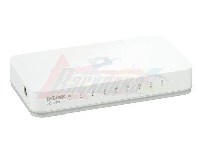 Коммутатор D-Link DES-1008A неуправляемый Small case 8-port UTP 10/100Mbps Auto-sensing [13218]