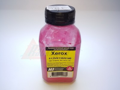 Тонер для XEROX Phaser 6125/6130/6140, пурпурный/magenta, 30 гр., банка (Hi-Color) [17326]