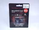 Карта памяти QUMO 16ГБ, класс 10, microSDHC, c адаптером SD [QM16GMICSDHC10] [17633]