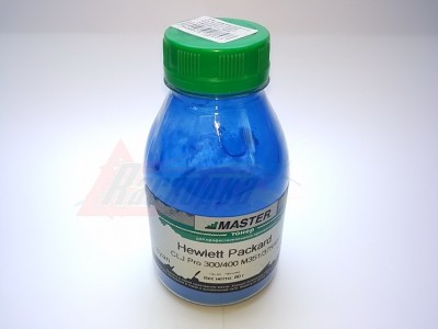 Тонер синий MASTER (CE411A) для HP CLJ Pro 300/400 M351/375/451/475 MFP, синий/cyan, 80 гр./банка [18853]
