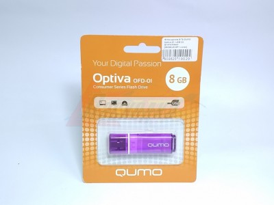 Флэш-драйв 8 ГБ QUMO Optiva 01, USB 2.0, фиолетовый [QM8GUD-OP1-violet] [19029]