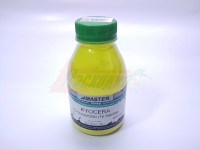 Тонер желтый MASTER (TK-540/560/590/895/TK-5270/TK-8115) для KYOCERA Mita FS-C5100/5250/5300/5350/8020/8025/8525/C2026/C2126/C2526/C2626/Ecosys M6026/M6526/M8124/M8130, 100 гр./банка, yellow, 5К [19111]