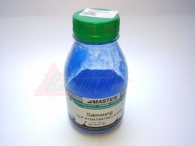 Тонер SAMSUNG CLP-415/470/475/CLX-4195, синий/cyan, 90 гр., банка (Master) [20908]