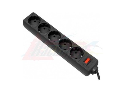 Сетевой фильтр Defender Surge protector ES (5 розеток, 1.8 м, black) коробка [23104]