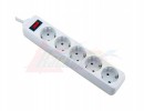 Сетевой фильтр Defender Surge protector ES (5 розеток, 3 м, white) [23224]