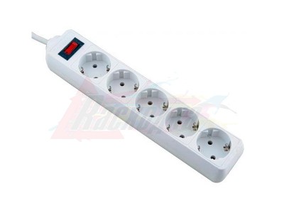 Сетевой фильтр Defender Surge protector ES (5 розеток, 3 м, white) [23224]