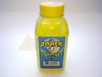 Тонер БУЛАТ для HP CLJ Pro 200 Color M251/Canon i-SENSYS LBP 7100C, желтый/yellow, 45 гр./банка [23852]