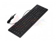 Клавиатура проводная Gembird, USB, черная (KB-8340U-BL) USB, черная, 104 клавиши, ножничный механизм клавиш [24346]