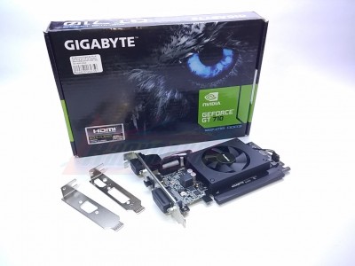 Видеокарта Gigabyte PCI-E GeForce GT 710 LP 1024Mb 64bit DDR3 [GV-N710D3-1GL] DVI HDMI DSub [26535]
