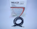 Кабель AUX WALKER [WCA-049] четырехконтактный черный (1м) пакет [26839]