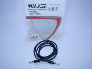 Кабель AUX WALKER [WCA-049] четырехконтактный черный (1м) пакет [26839]