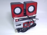 Колонки 2.0 Defender SPK-22 (2x2,5Вт, USB-питание, красный) [65502] [27150]
