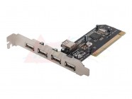 Контроллер Orient NC-612, PCI USB 2.0 Hub (4+1)port, NEC (D720100AGM) OEM [27445]