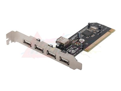 Контроллер Orient NC-612, PCI USB 2.0 Hub (4+1)port, NEC (D720100AGM) OEM [27445]