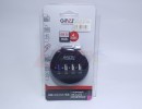 Внешний USB 2.0/3.0 HUB (разветвитель) 4-port GINZZU [GR-314UB] (1x3.0+ 3x2.0) без блока питания, черный [27574]
