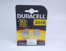 Батарейка Duracell CR2016, 3.0V, Lithium (2 шт. блистер) [DL/CR2016] [27807]