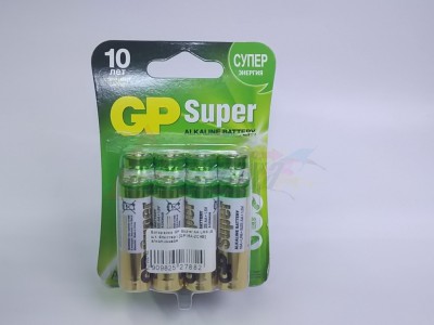 Батарейка GP Super AA LR6 (8 шт. блистер) [GP15A-2CR8] алкалиновая [27882]