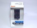 Внешний USB 2.0 HUB 4-port Buro черный [BU-HUB4-U2.0] [28201]