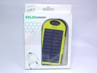 Power Bank с солнечной батареей, 5000 mAh, желтый [28334]