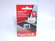 Флэш-драйв 16ГБ SANDISK Cruzer Fit, черный (SDCZ33-016G-G35) [28751]