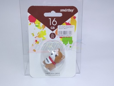 Флэш-драйв 16 ГБ Smartbuy Wild series "Собачка Акита"  флэшка, USB 2.0   [28832]