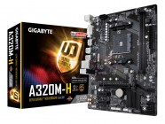 Материнская плата GigaByte GA-A320M-H (V1.1), Soc-AM4, H110,  DDR4, mATX, Retail [28857]