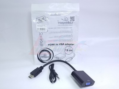 Переходник HDMI - VGA Gembird-Cablexpert (19M/15F) [A-HDMI-VGA-03] [29217]
